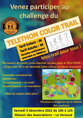 03/12/2022 - Gresi'Courant Telethon Color Trail - Affiche