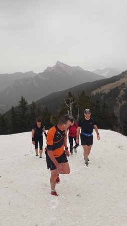 Arrivée au sommet du Bec Charvet