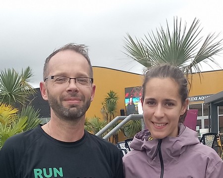 2023/10/30 - Melody Julien, championne de semi-marathon, et Frédéric